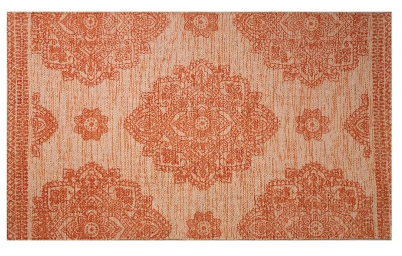 Zeo Living Badteppich Mira 60x100cm Rust