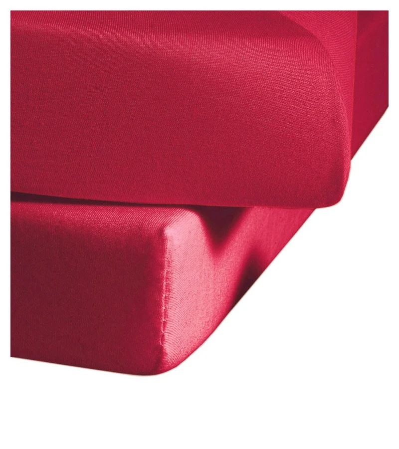 Zeo Living Spannbetttuch kirsch 0251