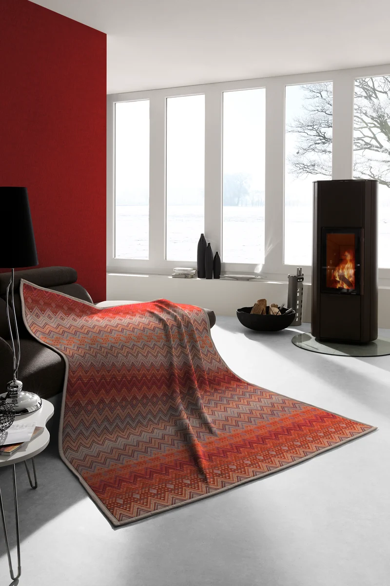 Biederlack Decke Zickzack 150x200cm
