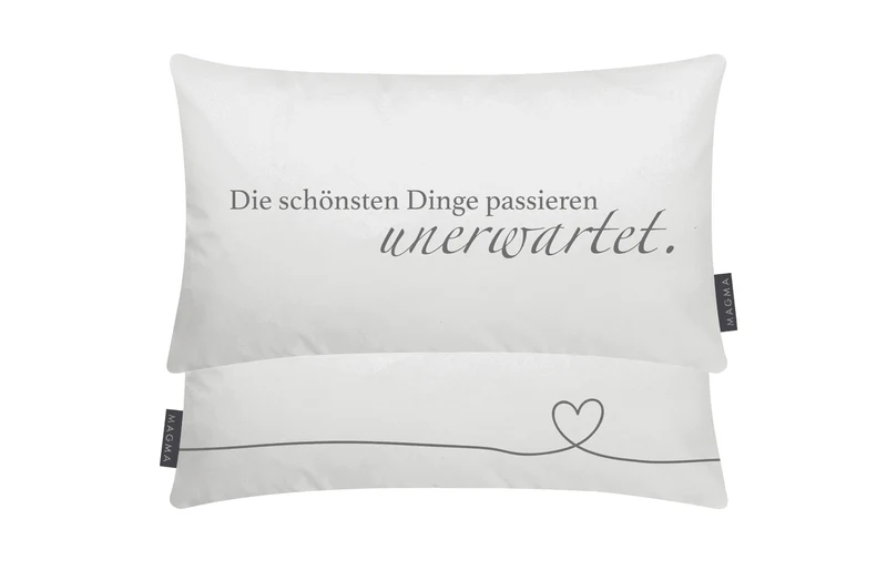 Magma Kissen Sinnspruch 30x50cm Unerwartet
