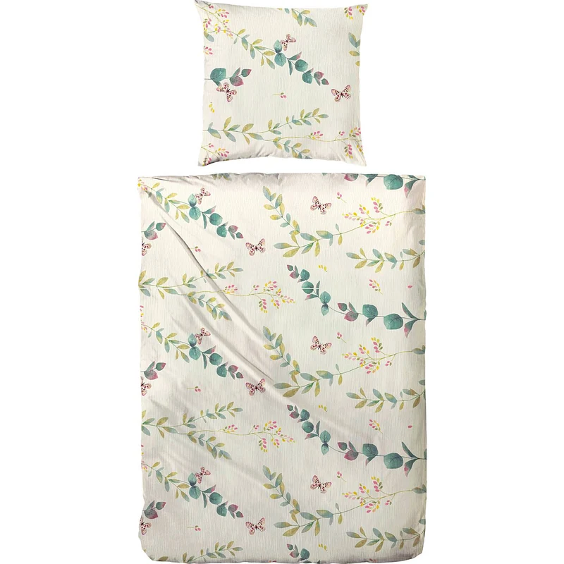 Primera Bettwäsche Bio Crépe Blumen