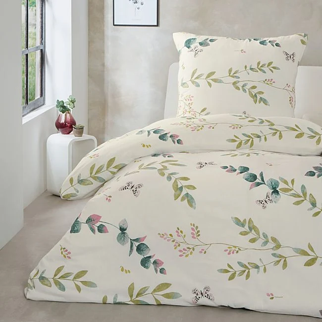 Primera Bettwäsche Bio Crépe Blumen