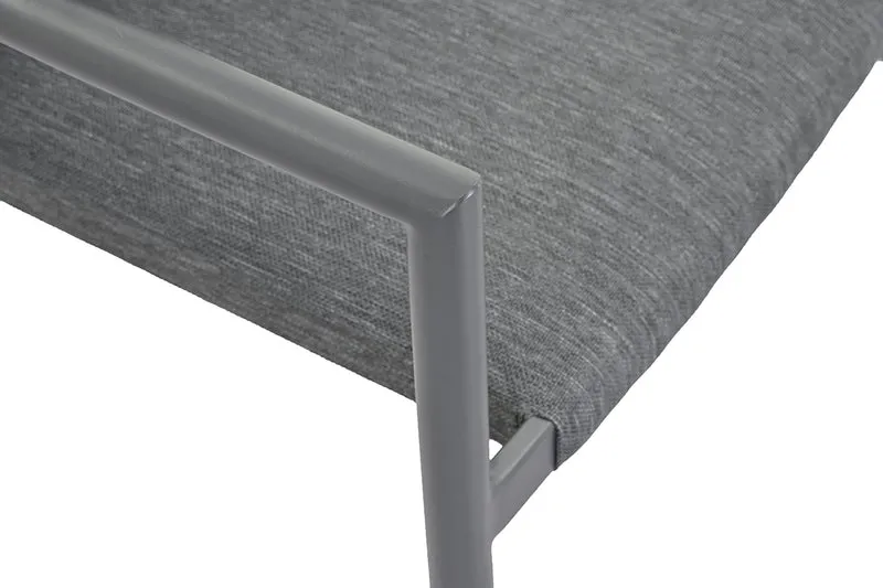 Zeo Living Stapelstuhl Paris Aluminium/Olefin anthrazit