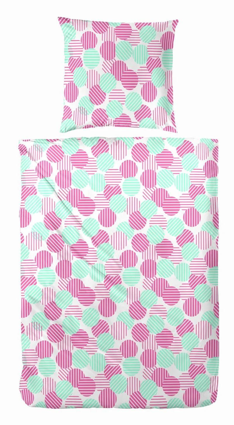 Hahn Bettwäsche Seersucker pink 215015